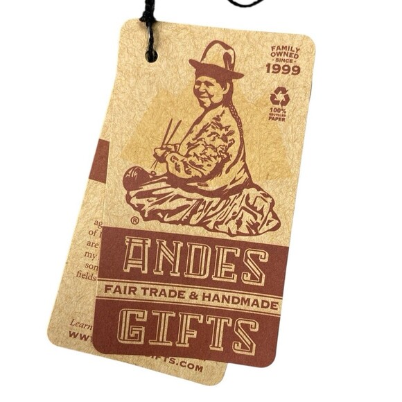 Andes Gifts Alpaca Merino Wool Twist Front Ear Warmer Headband Gray Peru NWT - Picture 2 of 7